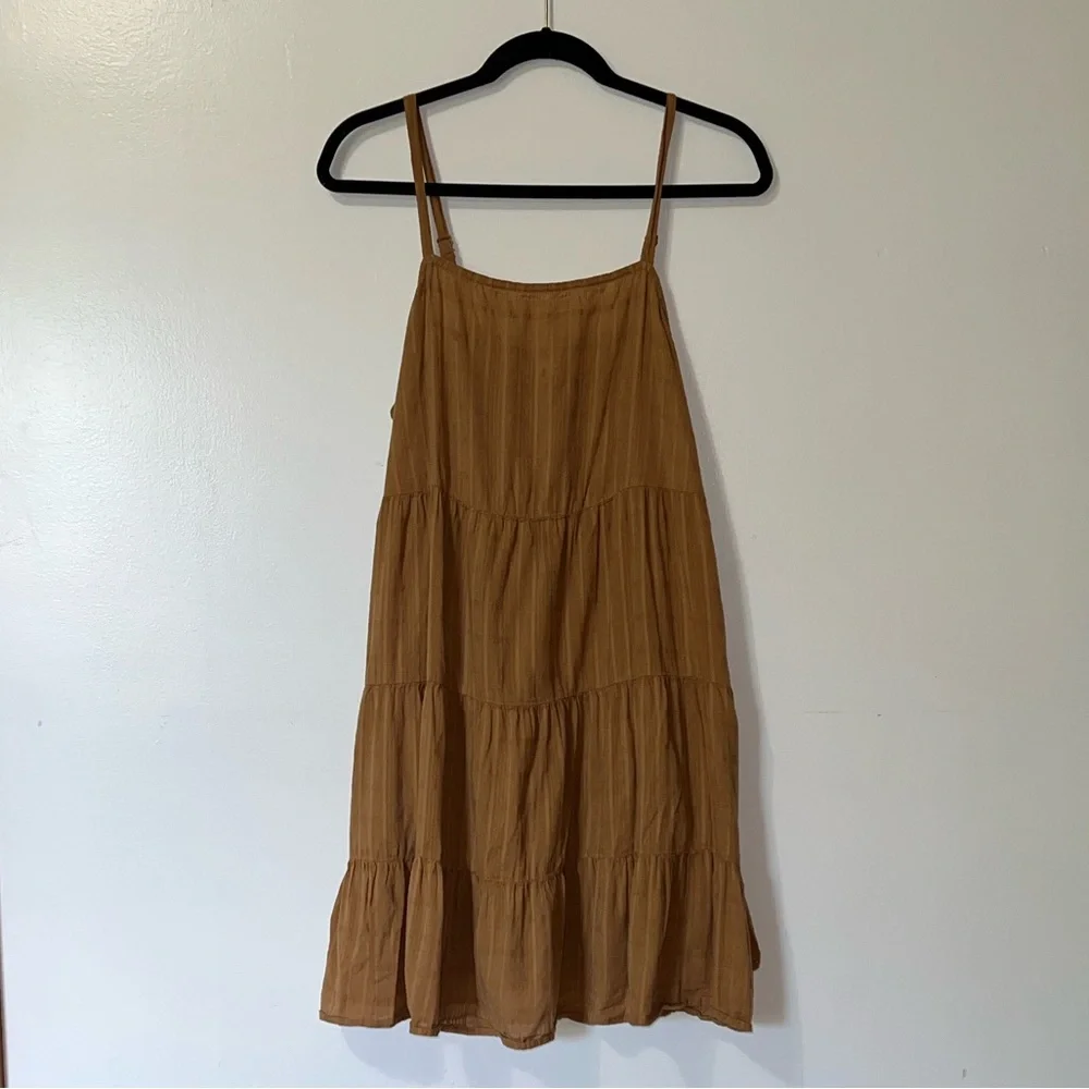 Old Navy Brown Tiered Mini Dress - Picture 2 of 4